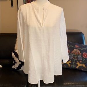 Eileen Fisher Organic Cotton Voile Box Tunic NWT